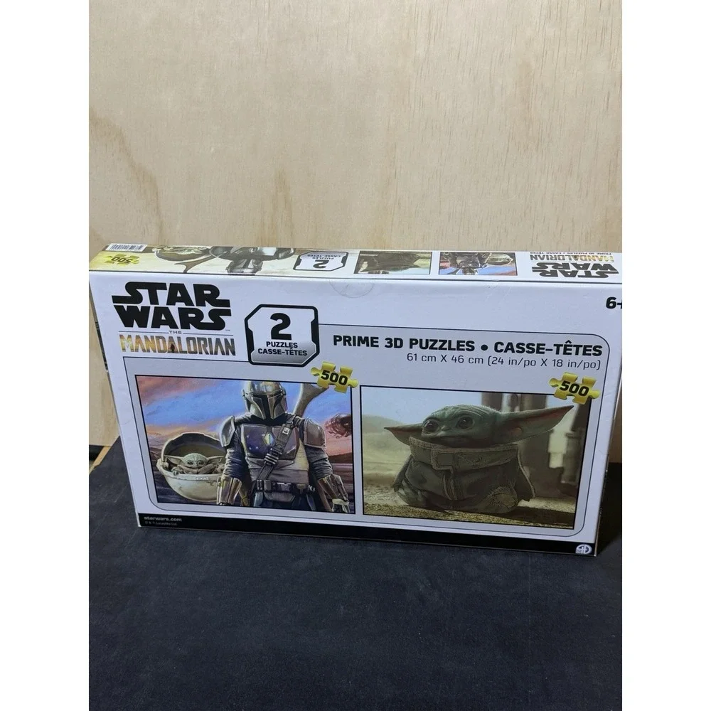 Star Wars Mandalorian Grogu Baby Yoda 2x 500 Piece Puzzle Set Disney New